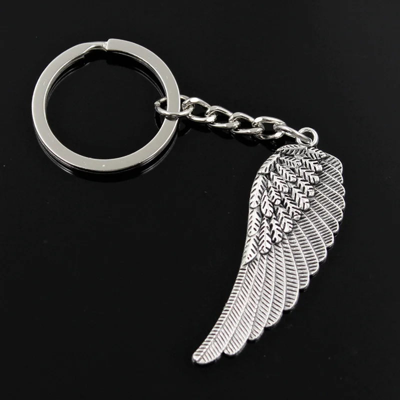 Новая мода мужской 30 мм брелок DIY металлический держатель цепь Винтаж Крылья