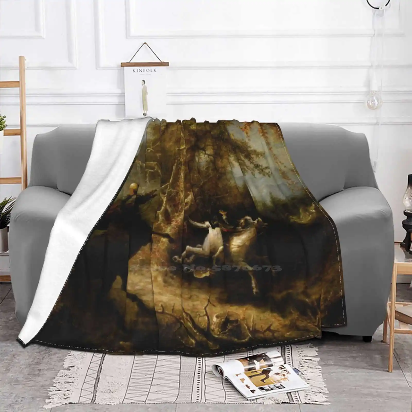 John Quidor искусство Безголовый игабол журавль одеяло для кондиционирования воздуха