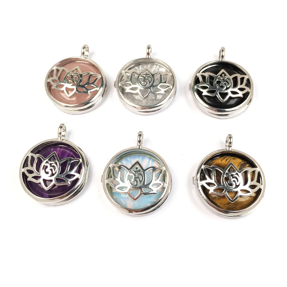 

Natural Stones Hollow Pendant alloy Cage With stone Pendant Pendants for Jewelry Making DIY Reiki Necklaces Accessories