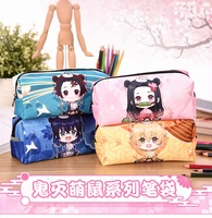 anime demon kamado slayer nezuko hashibira inosuke animation products portable large capacity supplies pencil bag school gift