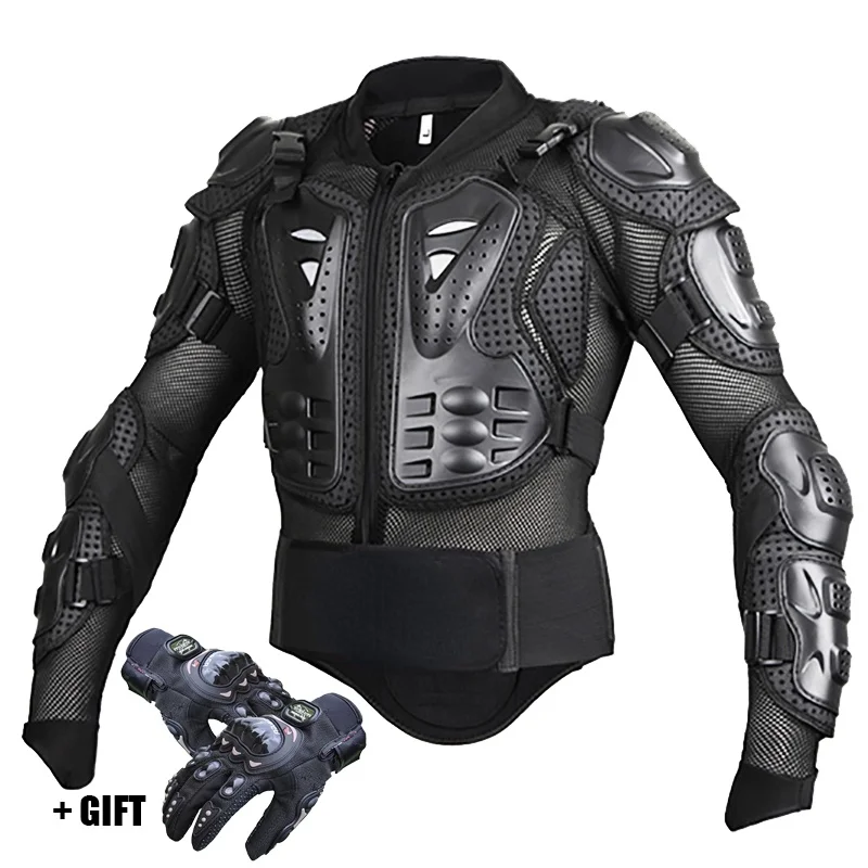 

Motorcycle Jackets Full body Protection BLACK RED ARMOR turtle Moto jackets men motorcycle gear motocross clothing GP bike cloth