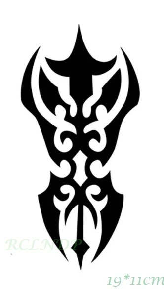 Водостойкая Временная тату-наклейка огненный пламя тотем дракон ястреб хна