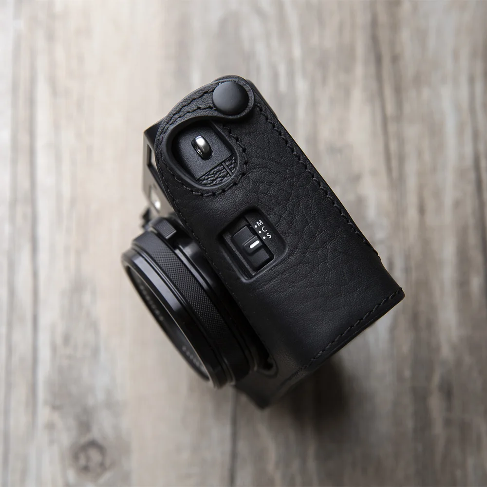 Бренд AYdgcam ручной работы из натуральной кожи чехол для камеры Fujifilm X100F X100-F сумка для камеры половина крышки винтажный Чехол