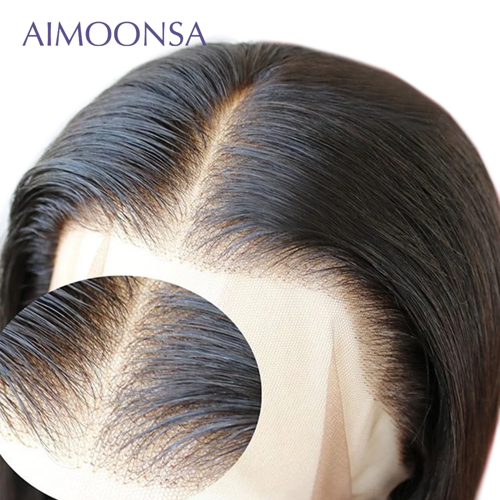 Прямые человеческие волосы парики боб прозрачный 13*6 Кружева передние