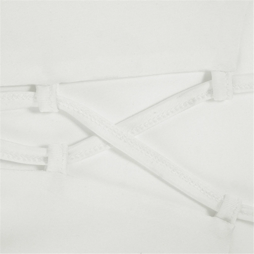 

Women Sexy Halter Vest Summer Adults Sleeveless Solid Color U Shaped Neck Irregular Crop Tops Fashion Casual Backless White