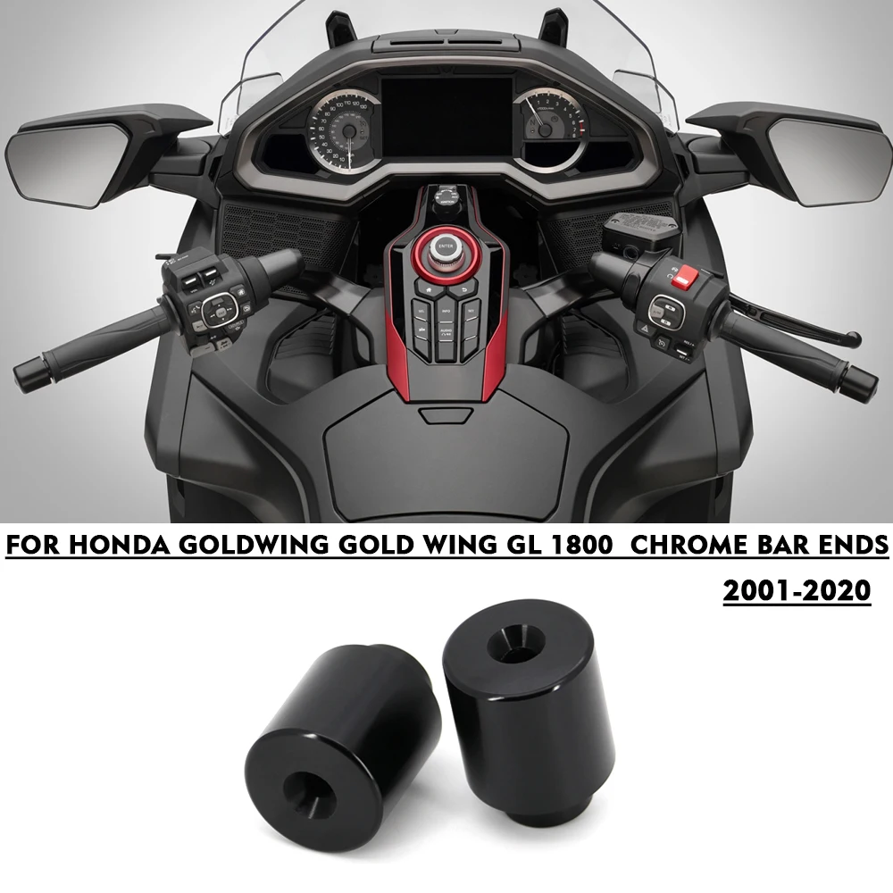 

Rod end counterweight For HONDA Gold Wing 1800 GL1800 GL 1800 2001-2020 chromium handle end handle bar chrome bar ends