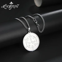 likgreat stainless steel necklace lilith seal nigth and moon goddess solomon magic pendant kabbalah talisman vintage jewelry