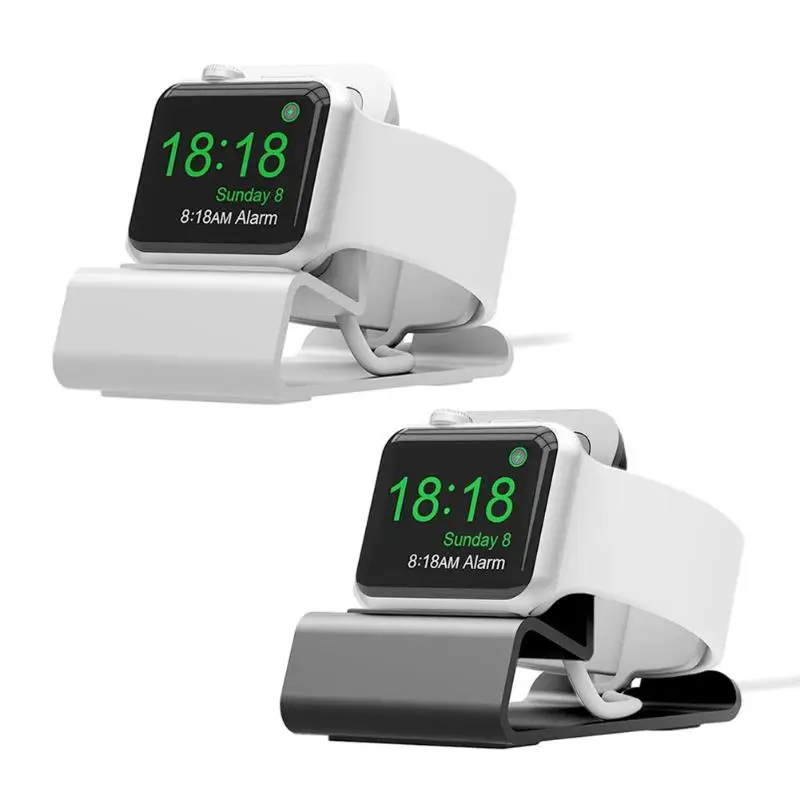 

Подставка для Apple Watch, держатель для зарядного устройства с отверстием для кабеля, алюминиевый кронштейн для iWatch Watch, док-станция, держатель