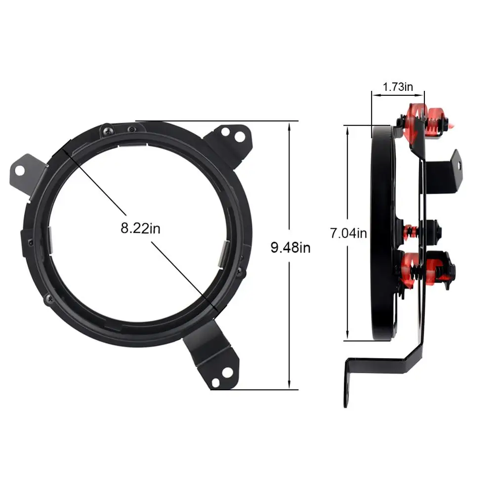 Монтажные кронштейны для фар кольцо с адаптерами JL всенаправленный кронштейн Jeep
