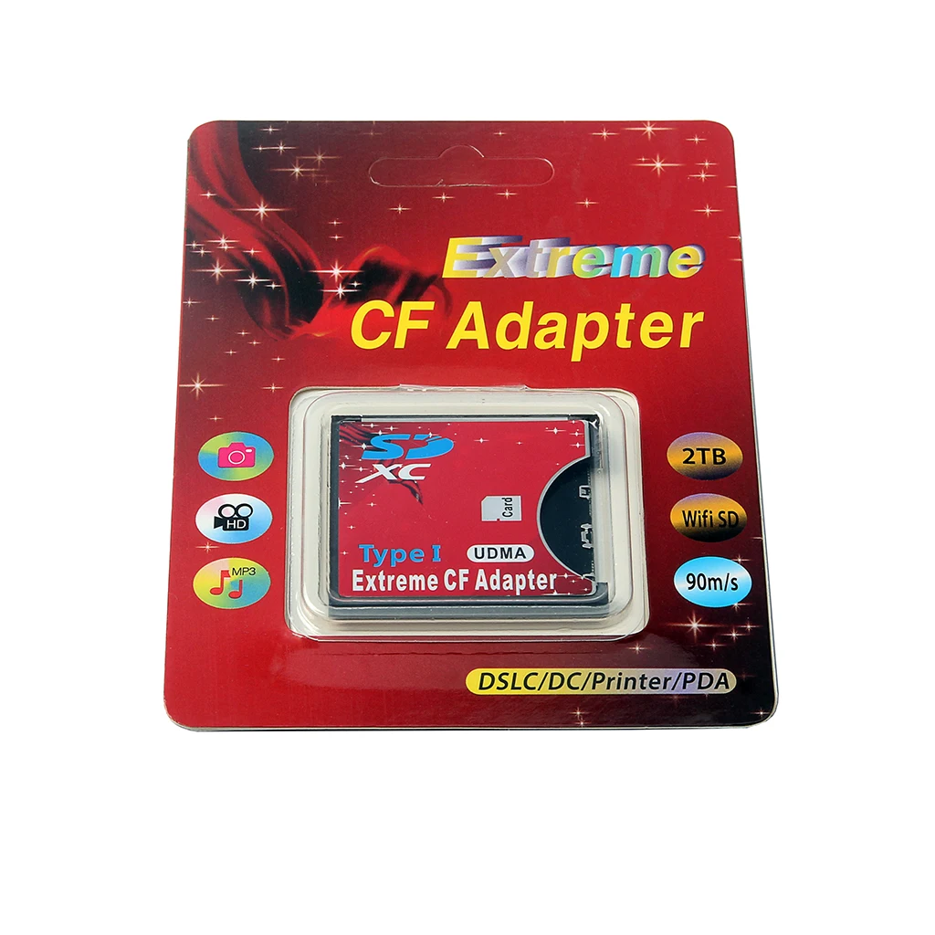 Wi Fi SD для CF карты SDHC/SDXC MMC адаптер Стандартный Compact Flash Тип я конвертер UDMA кард ридер