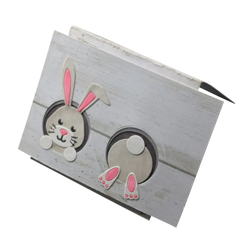 

Cute Bunny Metal Cutting Dies Stencil Scrapbooking DIY Album Stamp Paper Emboss X7JE