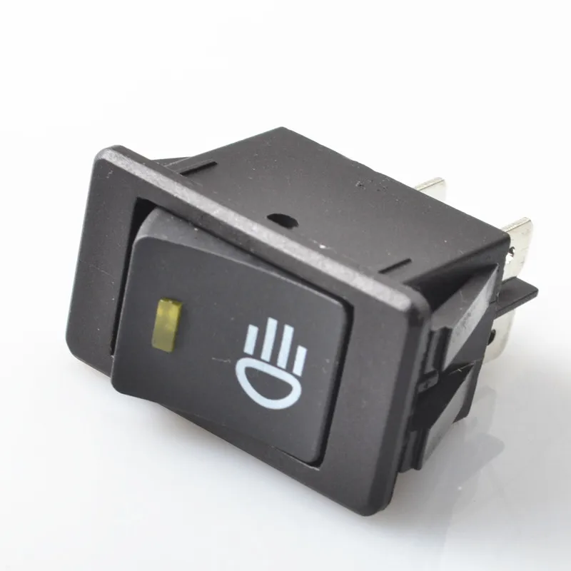 Фонарь-тумблер желтого зеленого синего цветов 4 контакта 2 положения 12 В 35 А