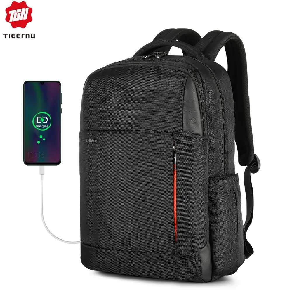 Новая мода RFID Анти-кражи Для мужчин 15,6 дюймов рюкзак для ноутбука зарядка через usb мужской женский прочный школьные сумки Mochilas Masculina