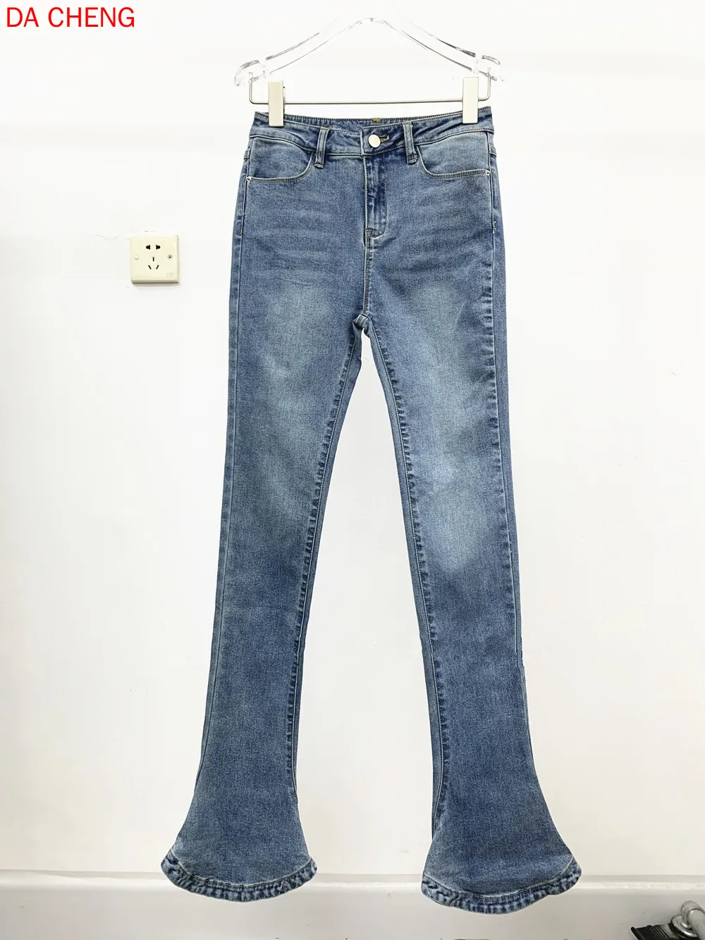 

Micro Flared Skinny Jeans Women South Korea's New High-waisted Thin High-waisted Trousers Horseshoe Pants Mujer Pantalones