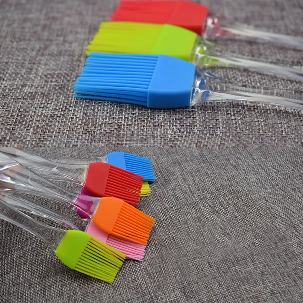 Silikon barbekü fırça ekmek Basting fırça barbekü pişirme DIY aksesuarları mutfak pişirme araçları yağ yapışmaz barbekü Basting fırçalar # NL