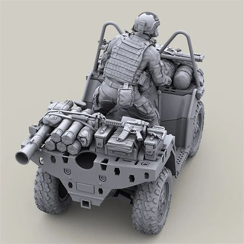 Фигурка из смолы масштаб 1/35 набор моделей локомотивных солдат (без автомобиля)
