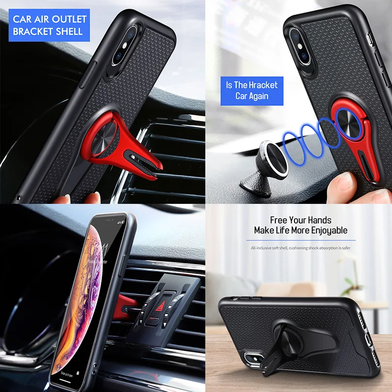 Kisscase чехол для iPhone XR XS Max 11 Pro оригинальный магнитный автомобильный держатель 5S 5 Se