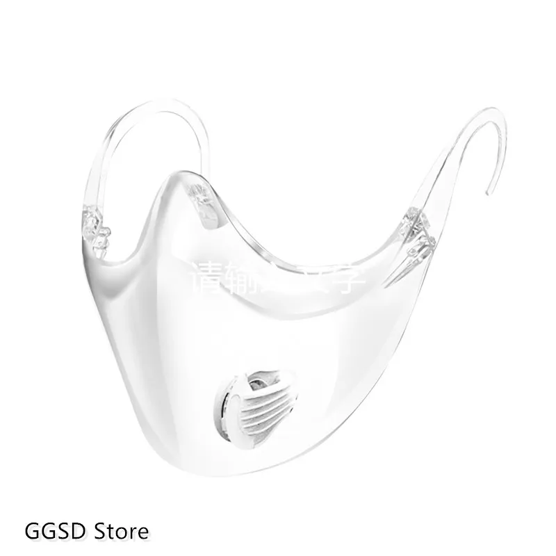 Protective Mask Anti-PM2.5 Reusable Cycling Face Cover Shield Anti-Fog Oil Plastic Transparent Mouth Kitchen Tools | Дом и сад