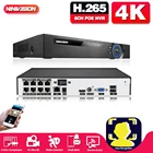 Обнаружение лица, H.265, 4K, 8 Мп, 5 Мп, POE, NVR, видеорегистратор наблюдения, 4 канала, 8 каналов, , IEE802.3af для смартфонов