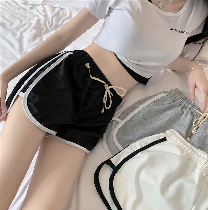 Летние новые спортивные шорты штаны для йоги похудения с карманами популярные