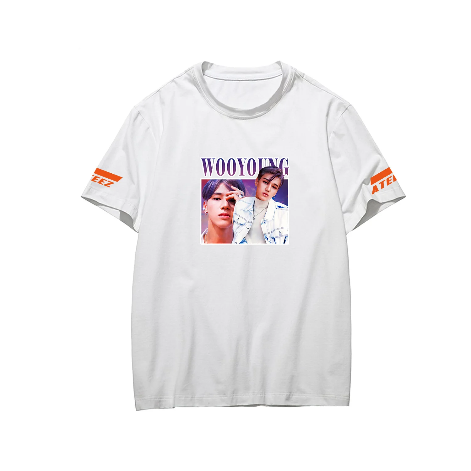 ATEEZ футболка Для женщин футболка Femme одежда товар стиль 4xl одежда короткий рукав Для женщин тройник