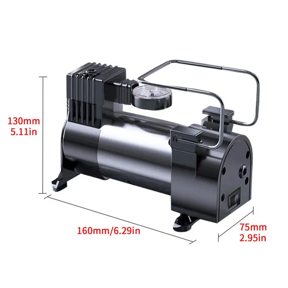 Автомобильный воздушный насос с низким уровнем шума портативный