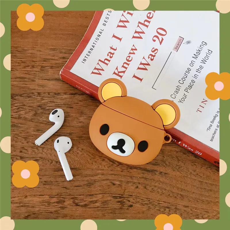 Роскошный силиконовый чехол для Airpods, защитный чехол для наушников, чехол для Apple airpods 2 1, аксессуары, зарядная коробка для Air pods - Цвет: 21A