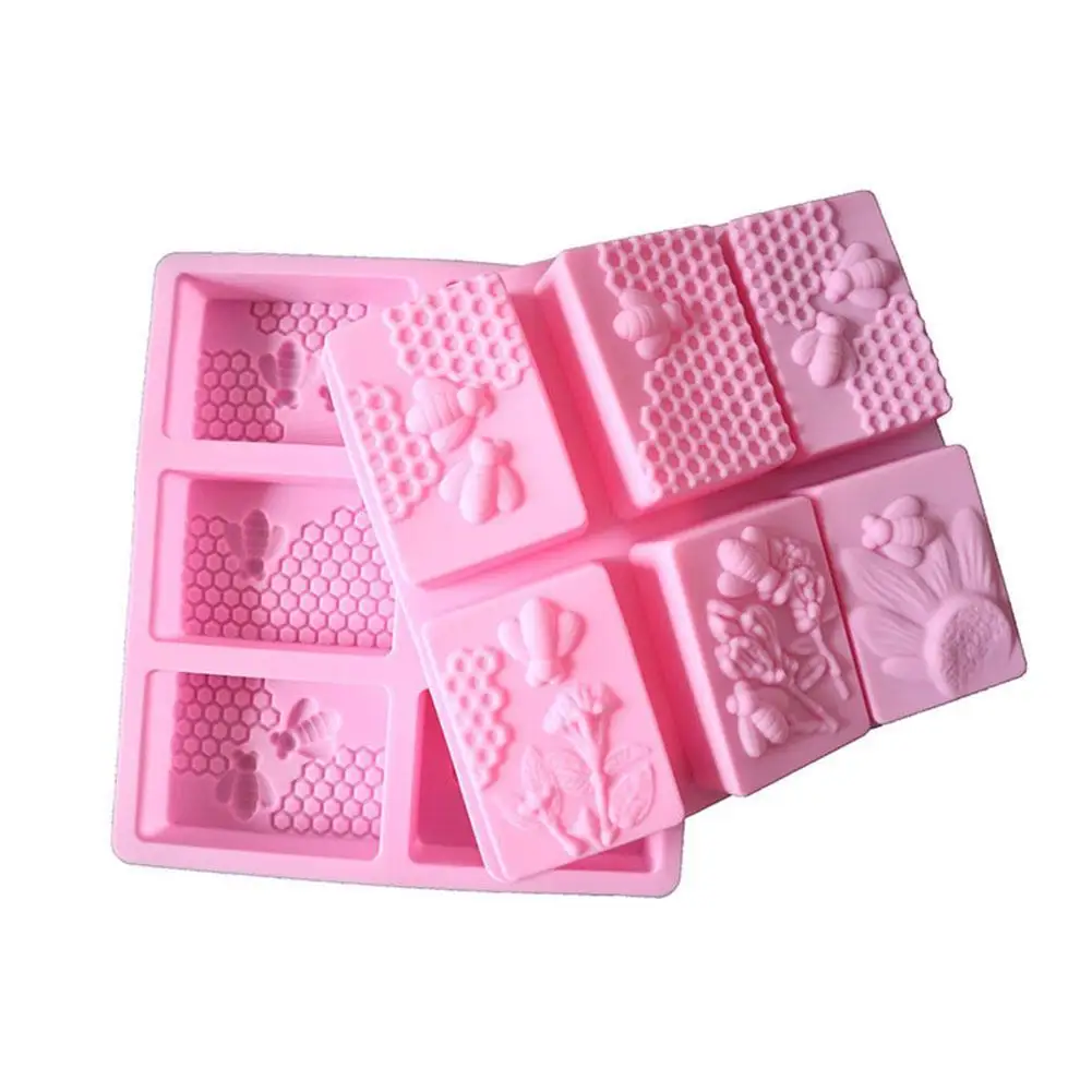 

Honeycomb Soap Molds Silicone Soap Mold Handmade Soap /hexagon Oval / Making Rectangular Forms A1C0