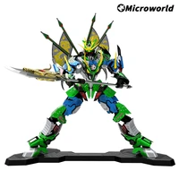 microworld 3d metal puzzle games romance of the three kingdoms guan yu models kits diy jigsaw education toys gifts for adult