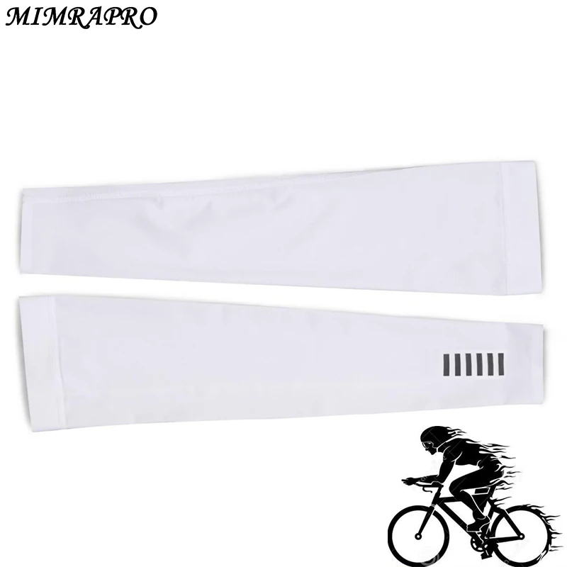 

MIMRAPRO Arm Warmers white Lycra Breathable UV Protection Cycling Fitness Basketball Elbow Pad Sport Cycling Outdoor Arm Warmer