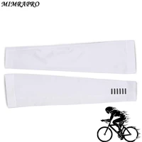 mimrapro arm warmers white lycra breathable uv protection cycling fitness basketball elbow pad sport cycling outdoor arm warmer