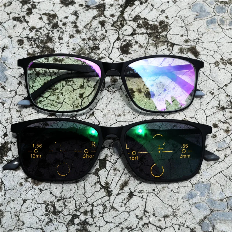 Ретро Классические алмазные прогрессивные очки для чтения Модные мужские и