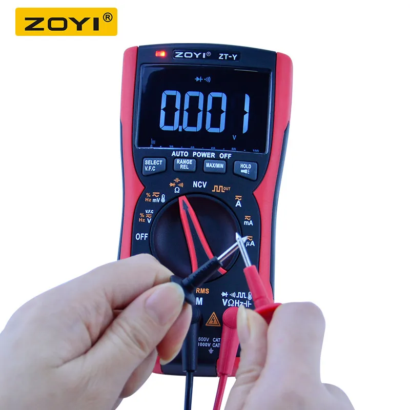 Цифровой мультиметр ZOYI NCV 9999 отсчетов автоматический выбор диапазона измеритель