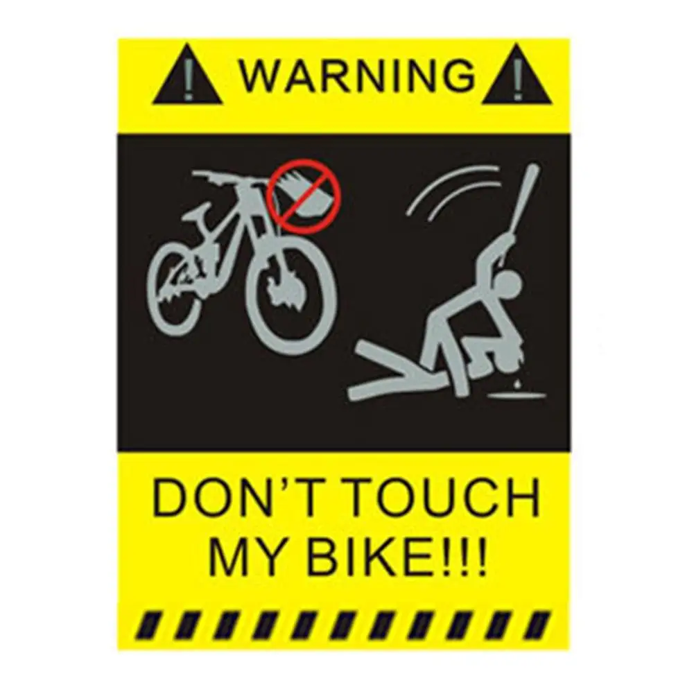 Велосипедная наклейка Don't Touch My Bike защитная рама для горного велосипеда