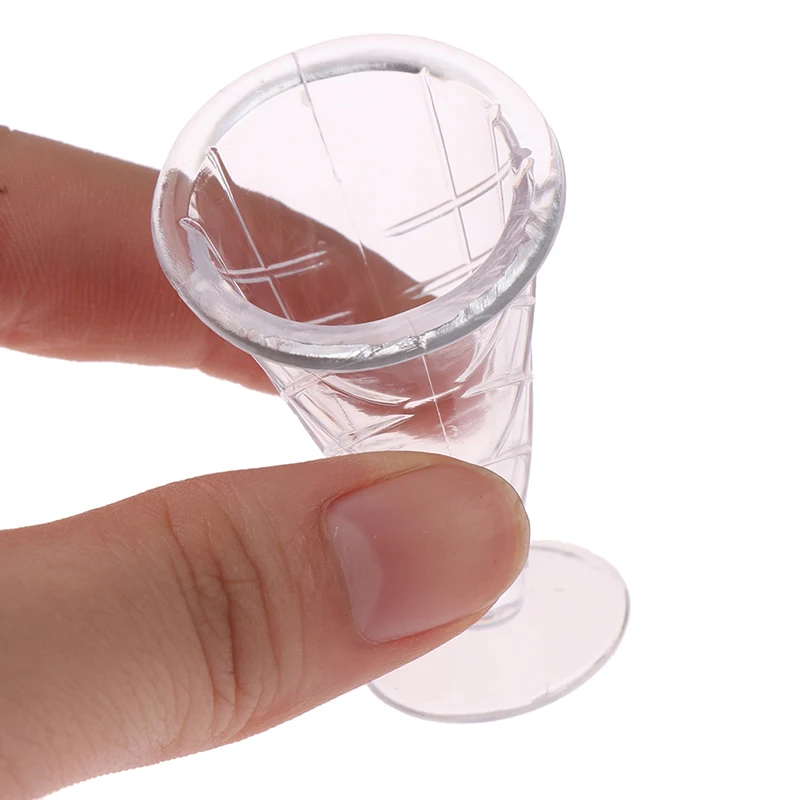 

12Pcs/Set Dollhouse Miniature Kitchenware Drink Cup Ice Cream Cup Dish Tableware