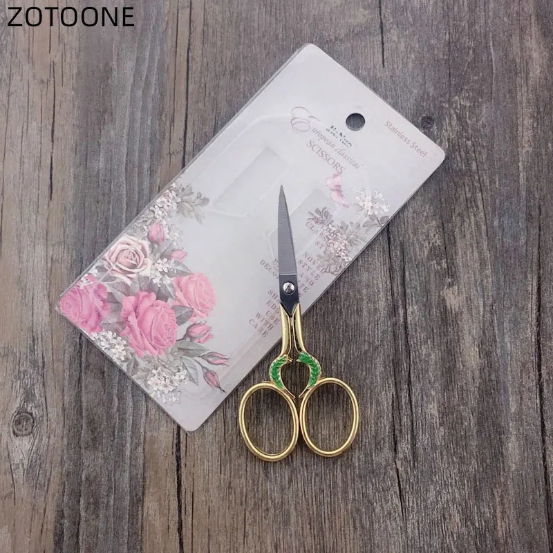 Домашние винтажные ножницы ZOTOONE для рукоделия по ткани портные из нержавеющей