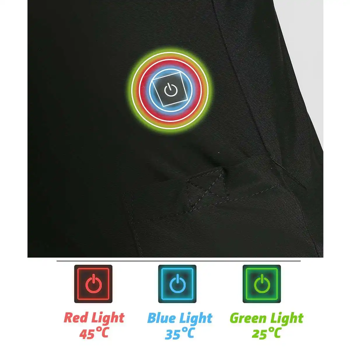 Теплая походная куртка с электрическим подогревом для улицы семь зон