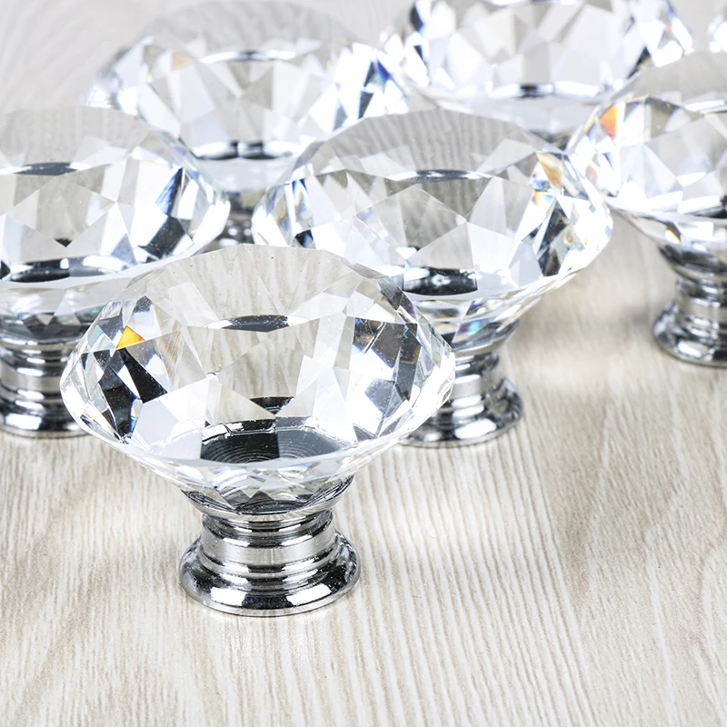 10 шт. прозрачные ручки для кухонных шкафов 40 мм|drawer knobs|door knobknob kitchen |