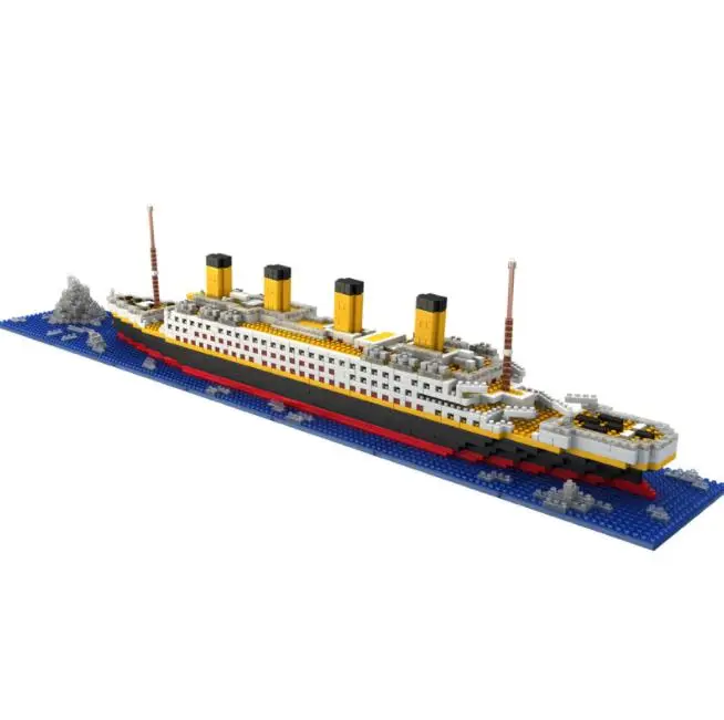 

Educational Classics Toy Titanic 3D Micro Building Blocks Big Cruise Ship Boat Mini Diamond Blocks Bricks Christmas Gift Kids