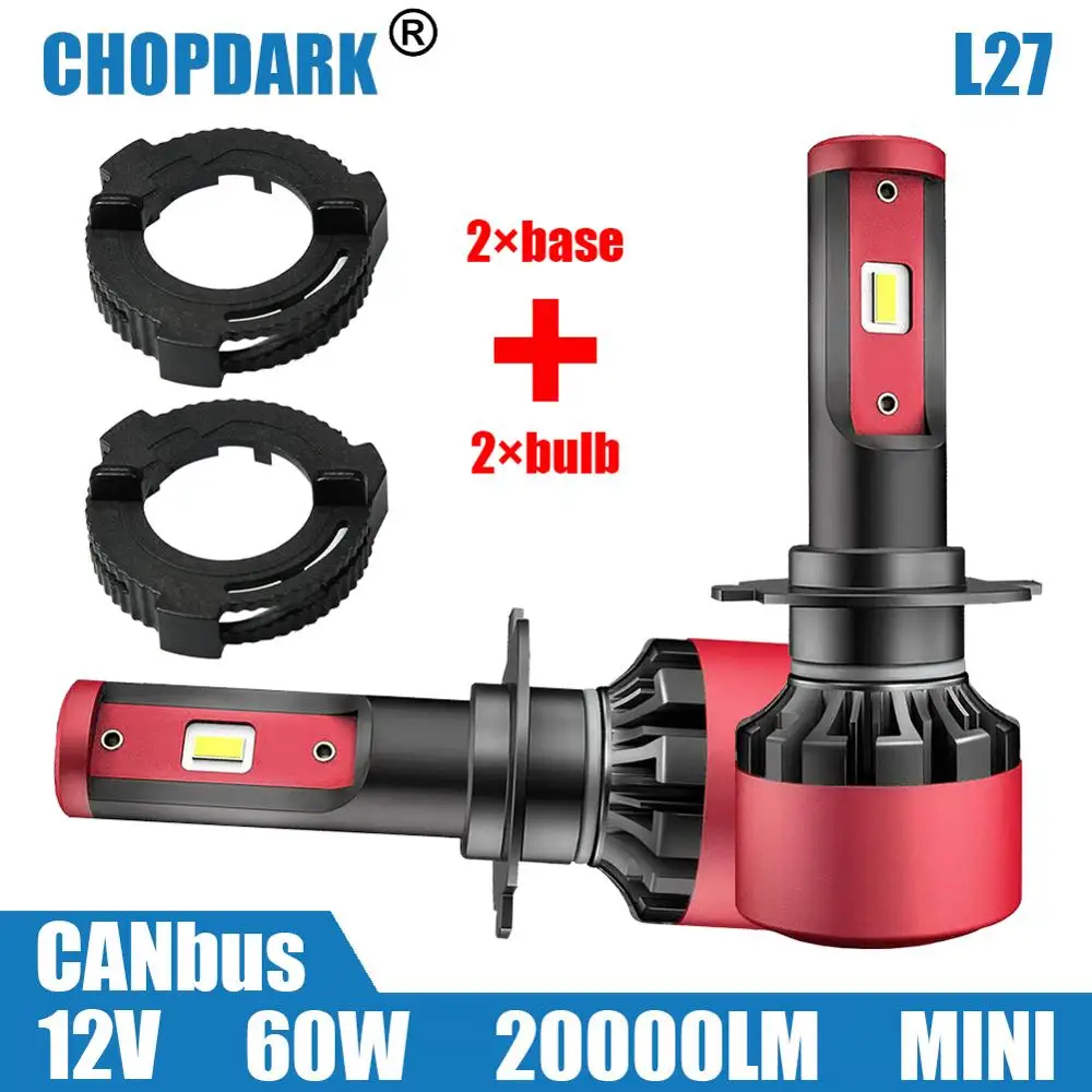 Светодиодные Автомобильные светодиодные лампы H7 и держатель адаптера для Ford