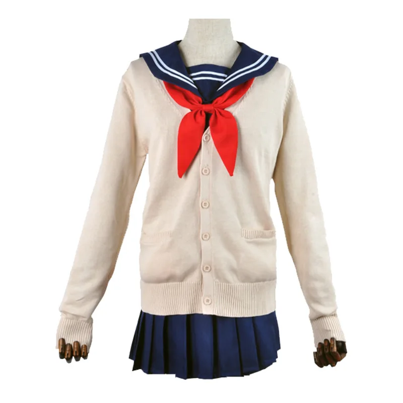 Аниме моя геройская академия косплей одежда крест химико тога школьная форма