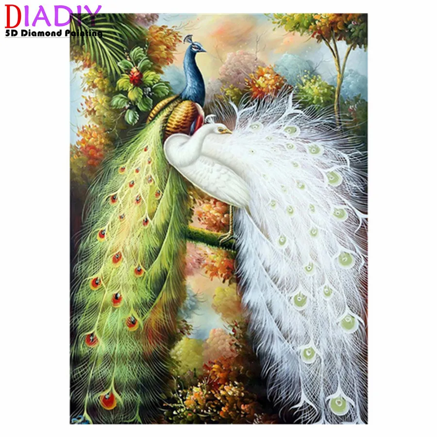 5D DIY Diamond Painting Animal Cross Stitch Kit Full Diamond Embroidery Mosaic Art Picture Cross Stitch Kit Rhinestone Gift