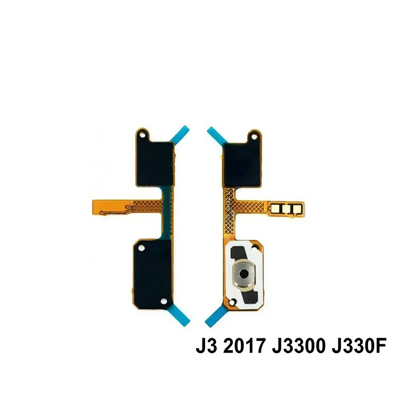 New Home Button Flex Cable Menu Return Key Repair Parts For Samsung J3 2017 J3300 J330F / 2016 J320 J320F J310 Phone | Мобильные
