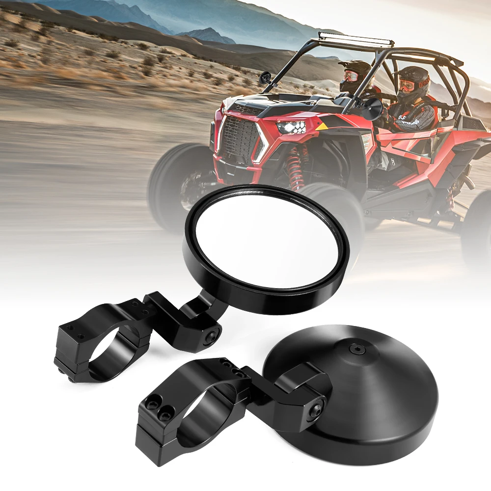 Боковые зеркала UTV 1 75 дюйма 2 алюминиевый сплав для Polaris Ranger RZR Can Am Maverick Commander Kawasaki