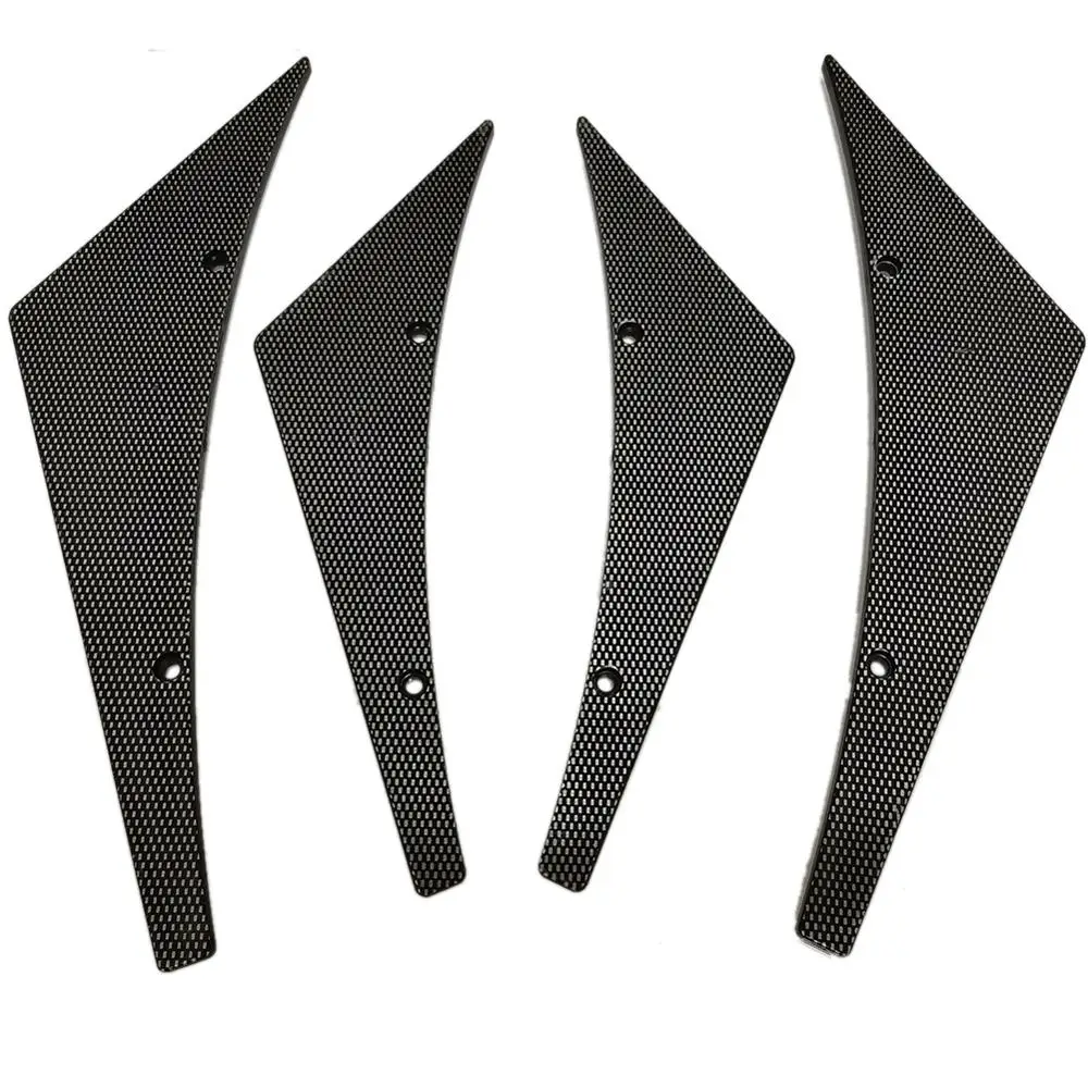 4 шт. универсальный Передний Бампер утка диффузор для кузова ласты автомобиля