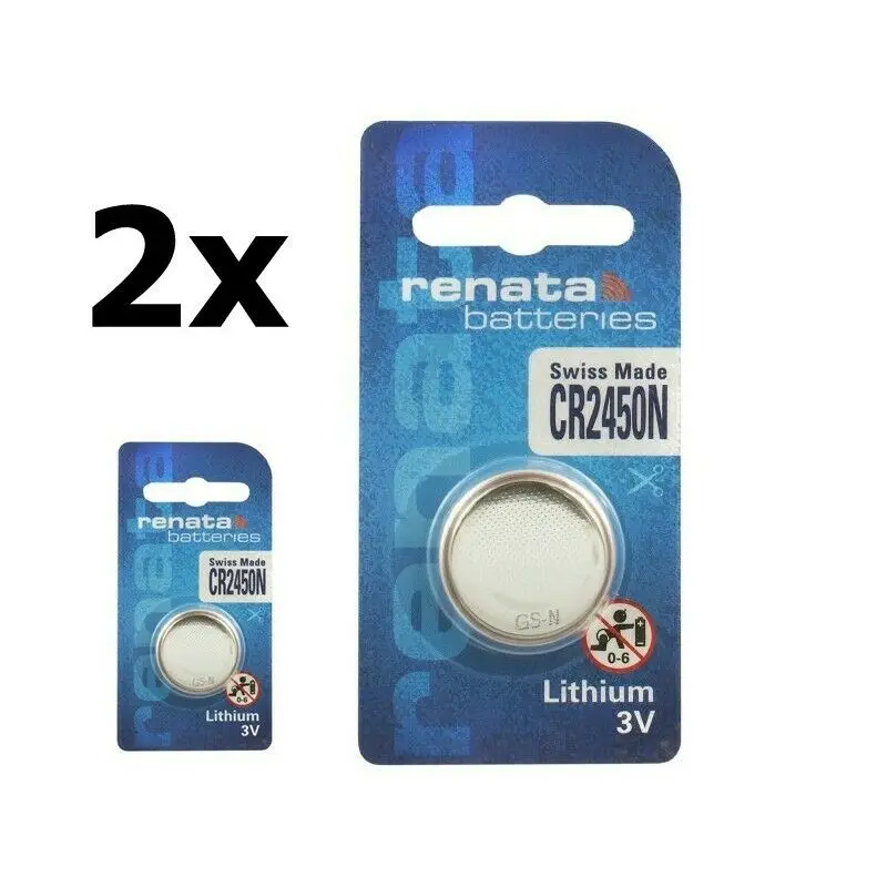 2 шт. RENATA CR2450N литиевые батареи 3 в сотового пуговица-Монетка SWISS MADE EXP 2025 Новинка |