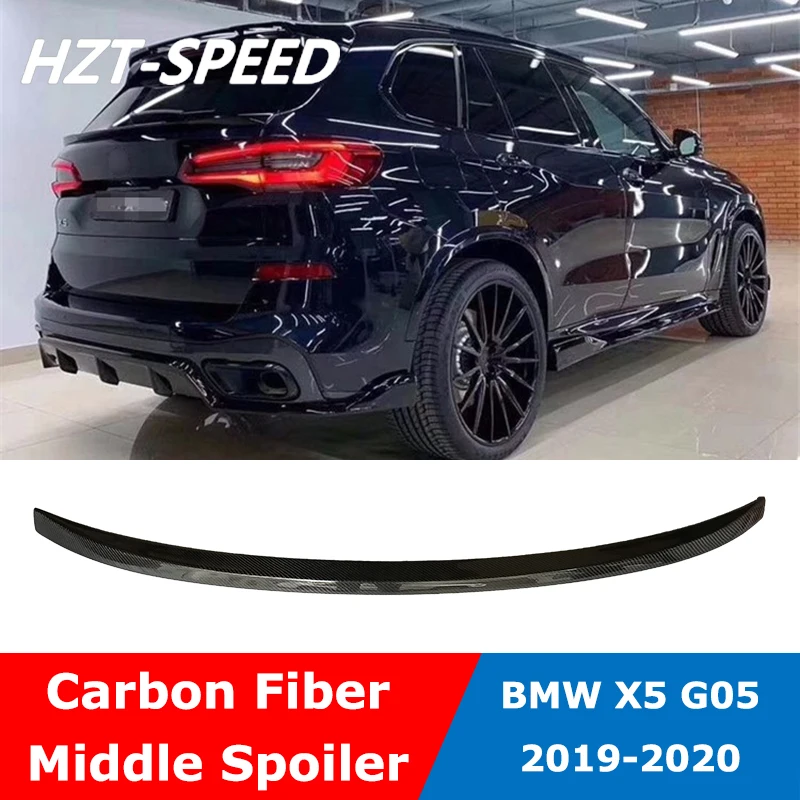 Задний спойлер среднего крыла из углеродного волокна G05 для багажника BMW X5