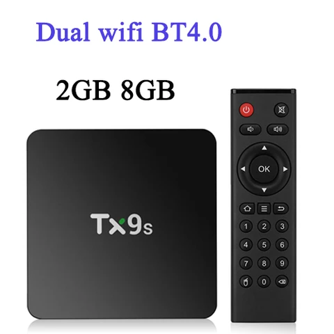 ТВ-приставка Tanix TX9S на Android, 2023 м, Amlogic S912, 2 + 8 Гб, 1000/2,4 ГГц, Wi-Fi