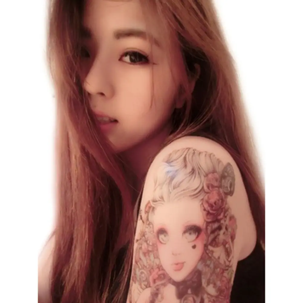 

Body Art Beauty Makeup Cute Girl Doll Tattoo Waterproof Temporary Tattoo Sticker