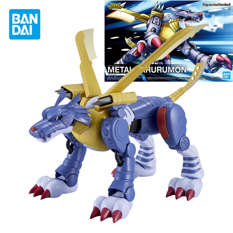 

Bandai Original Digimon Figure Rise FRS Metal Garurumon Anime Action Figure Assembly Model Toys Model Dolls Gifts for Children